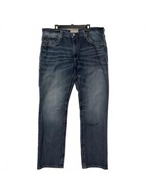 Ariat M4 Coltrane Durango Low Rise Relaxed Fit Boot Cut Jeans Men's 38X34 Blue